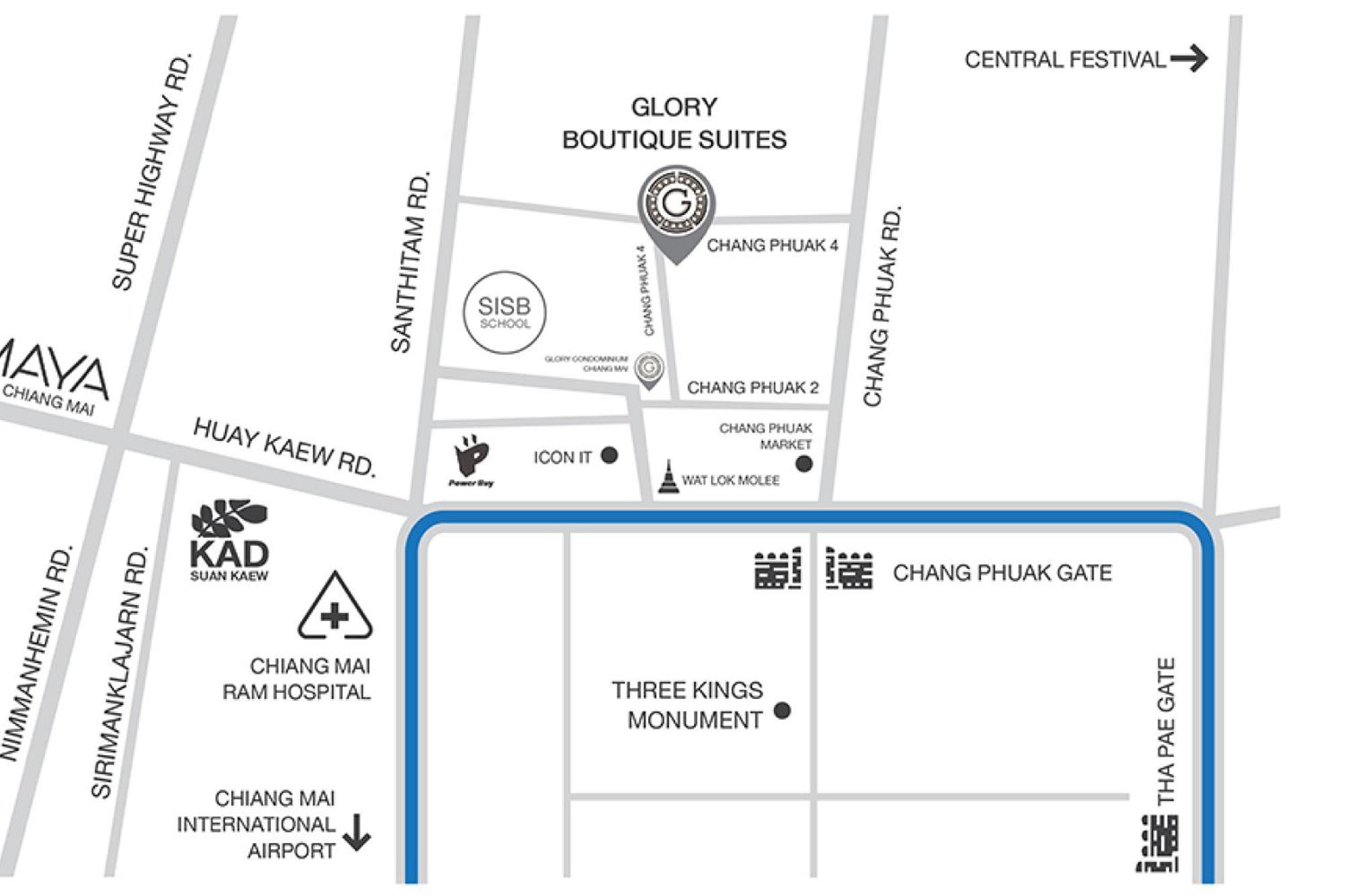 Glory Boutique Suites 清迈古城荣耀精品酒店 Chiang Mai Eksteriør billede